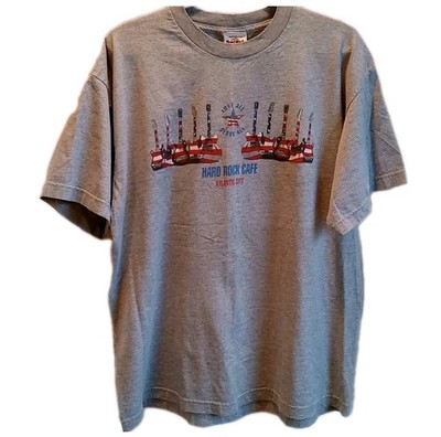 Vintage Authentic Hard Rock Cafe Atlantic City T-Shirt Size XL Guitar Love All
