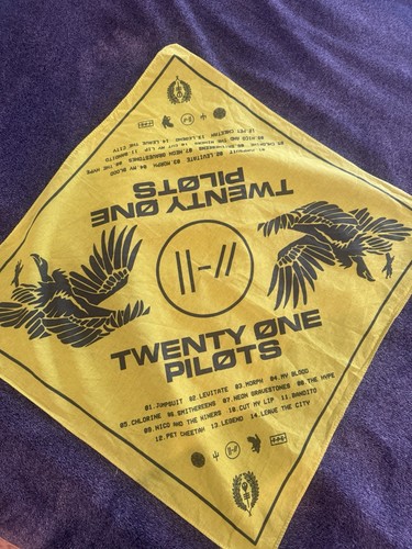Twenty One Pilots Yellow Trench Bandana