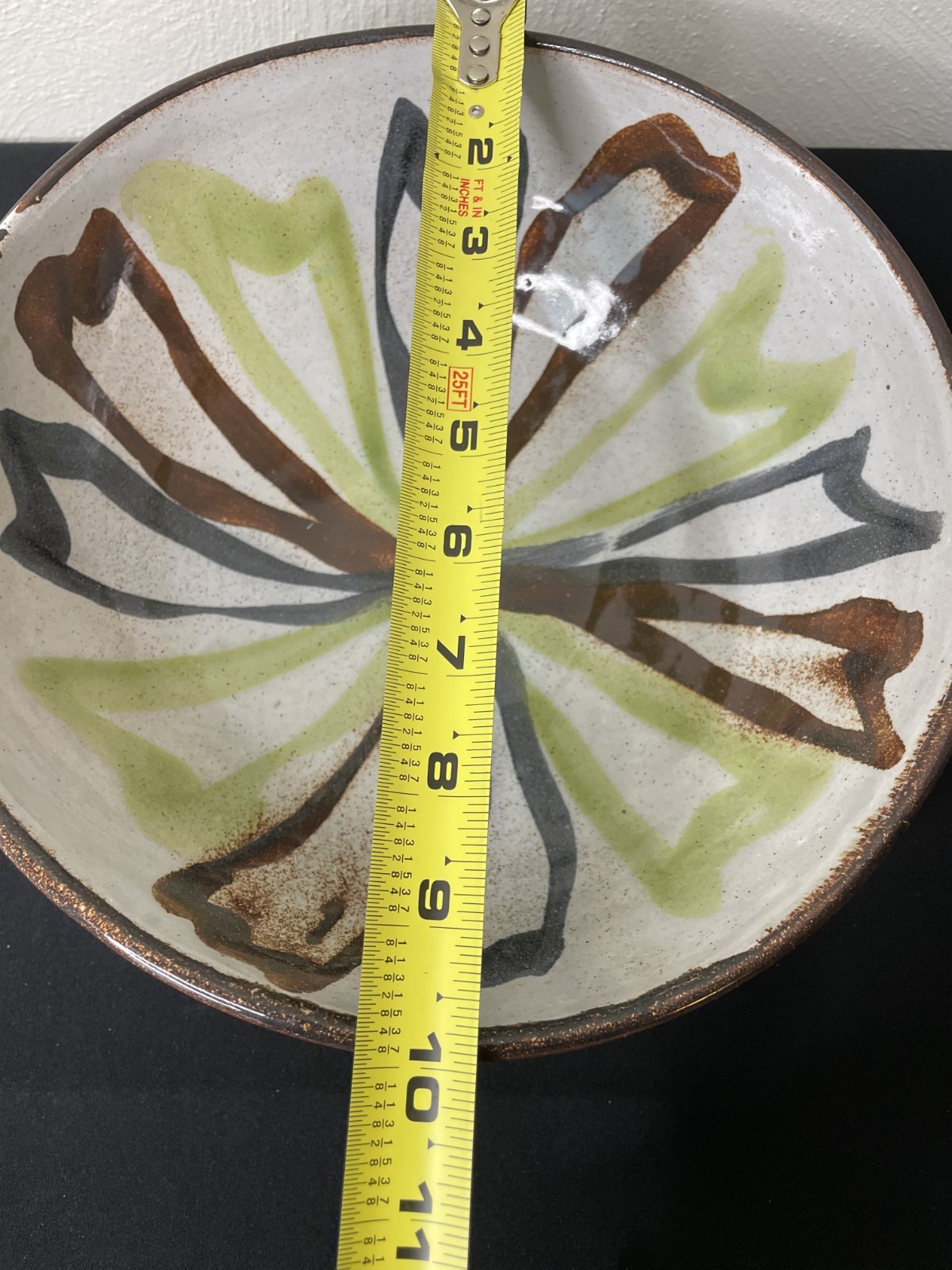 Vintage Mid Century Modern Martz Marshall Studios Bowl with Painted Design