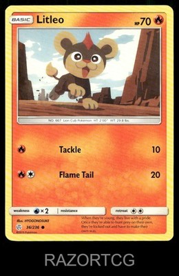 LITLEO 36/236 C C COSMIC ECLIPSE POKEMON NM/M