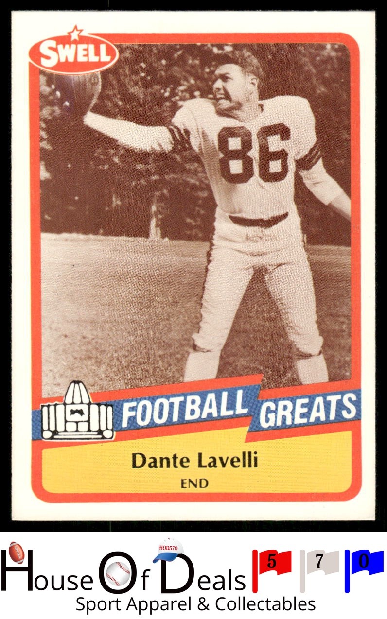 1988 Swell Greats #67 Dante Lavelli Cleveland Browns Football card