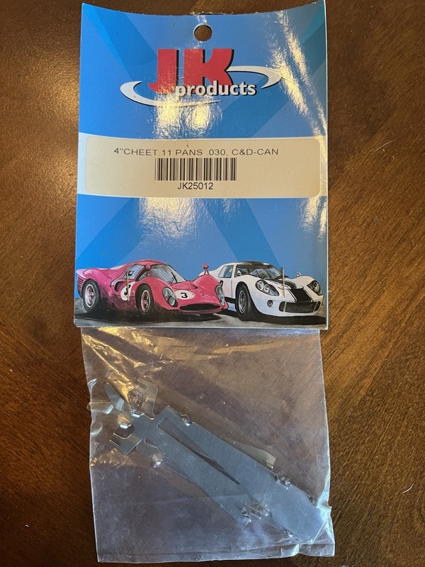 JK Products - 4” Cheetah 11 Pans .030 - 1/24 Slot Car