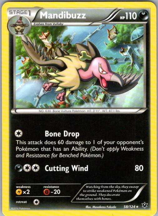 Mandibuzz 58/124 Rare XY - Fates Collide MP