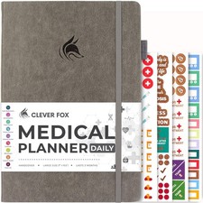 Clever Fox Medical Planner Daily Health Diary Notebook, Wellness Journal ...