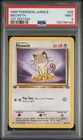 1999 POKEMON JUNGLE 1ST ED #56 MEOWTH PSA 9