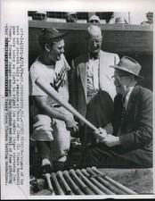 1959 Press Photo L.A. Dodgers' Don Zimmer, Burt Shotton, Dazzy Vance - nes05721
