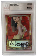Abella Danger Signed Custom Trading Card Beckett Encapsulated Autograph Grade 10
