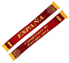 EUROSCARVES Spain Espana Soccer Knit Scarf Espa a Campeones De Europa 2024