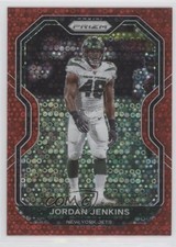 2020 Panini Prizm No Huddle Red Prizm 17/50 Jordan Jenkins #33 s7f