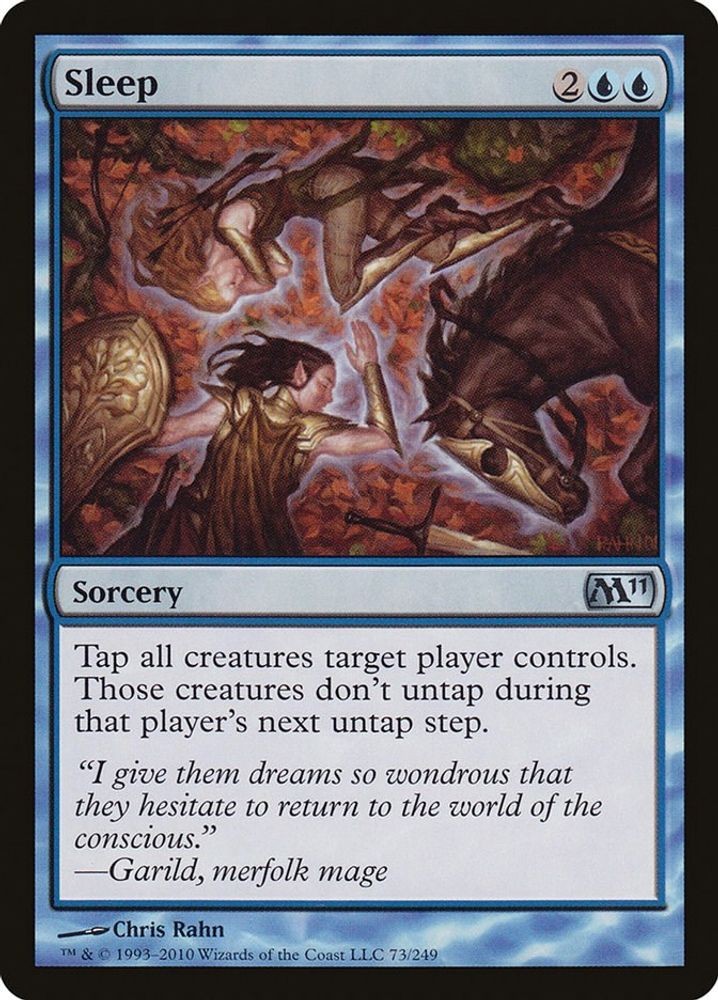 2010 Magic: The Gathering: Magic 2011 (M11) - Sleep (#73, U, Near Mint)