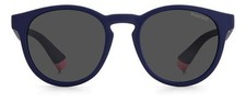 Image of Polaroid Pld 8048/S Br0 (M9) Blue Pink/Grey Polarized Sunglasses (For Kids)