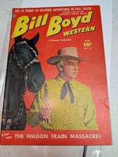 Vtg. 1951~ "Billy Boyd Western" #12 Fawcett Publication/ "Wagon Train Massacre"