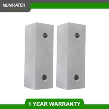 6" 2" 2" Reversible Machined Soft Jaws Aluminum For 6" Vises 2 Jaws Vise Jaws
