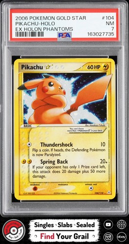 Pikachu ★ graded PSA 7 for sale on eBay
