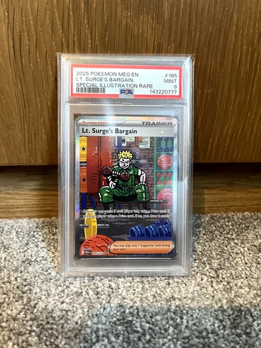 Pokemon - Mega Evolution - Lt. Surge's Bargain 185/132 - PSA 9