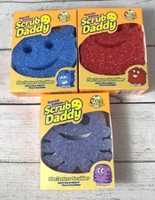 NEW Scrub Daddy Sponge Summer Shape Scrubbers Shark Crab Octopus