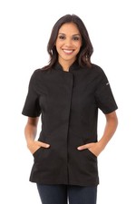 Chef Works Women's Roxby Womens Chef Coat X-Small Black