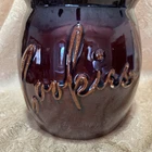 Vintage Hull Pottery Mirror Brown Drip Glaze "Cookies"  Cookie Jar with Lid