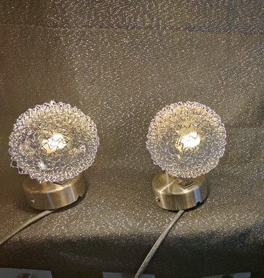 2 Lindby Wandlampe 'Ticino' mit Glas und Drahtgeflecht