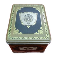 Vintage J. L. Clark Man. Co. - Rectangular Tin - 4 3/4" By 3 3/4" By 3 1/4" Tall