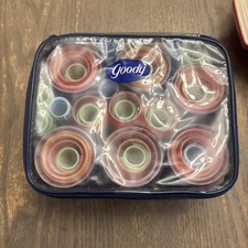 Goody Hair Rollers Curlers Brush Mesh Self Gripping Holding 31 Rollers, 5 Sizes