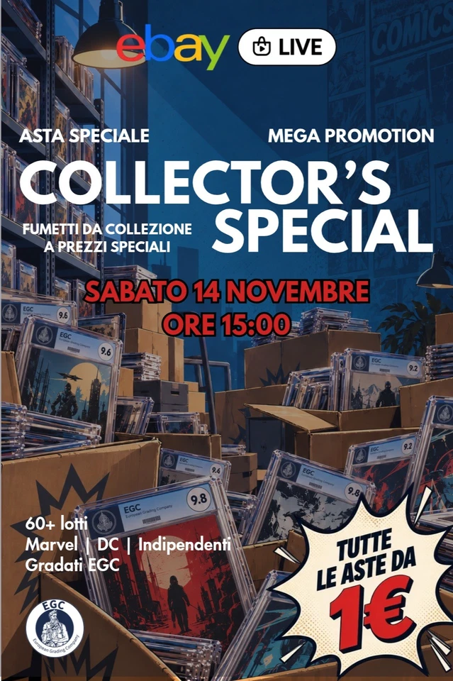Asta fumetti gradati - COLLECTOR'S SPECIAL - Tutto da 1€ (EGC Comics)
