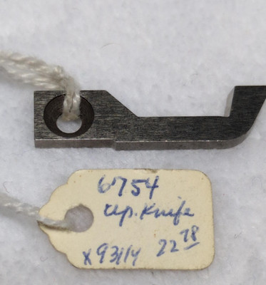 Upper Knife # 6754 White serger Models 793, 794, 796, 797, 799 Jaguar 298D NOS