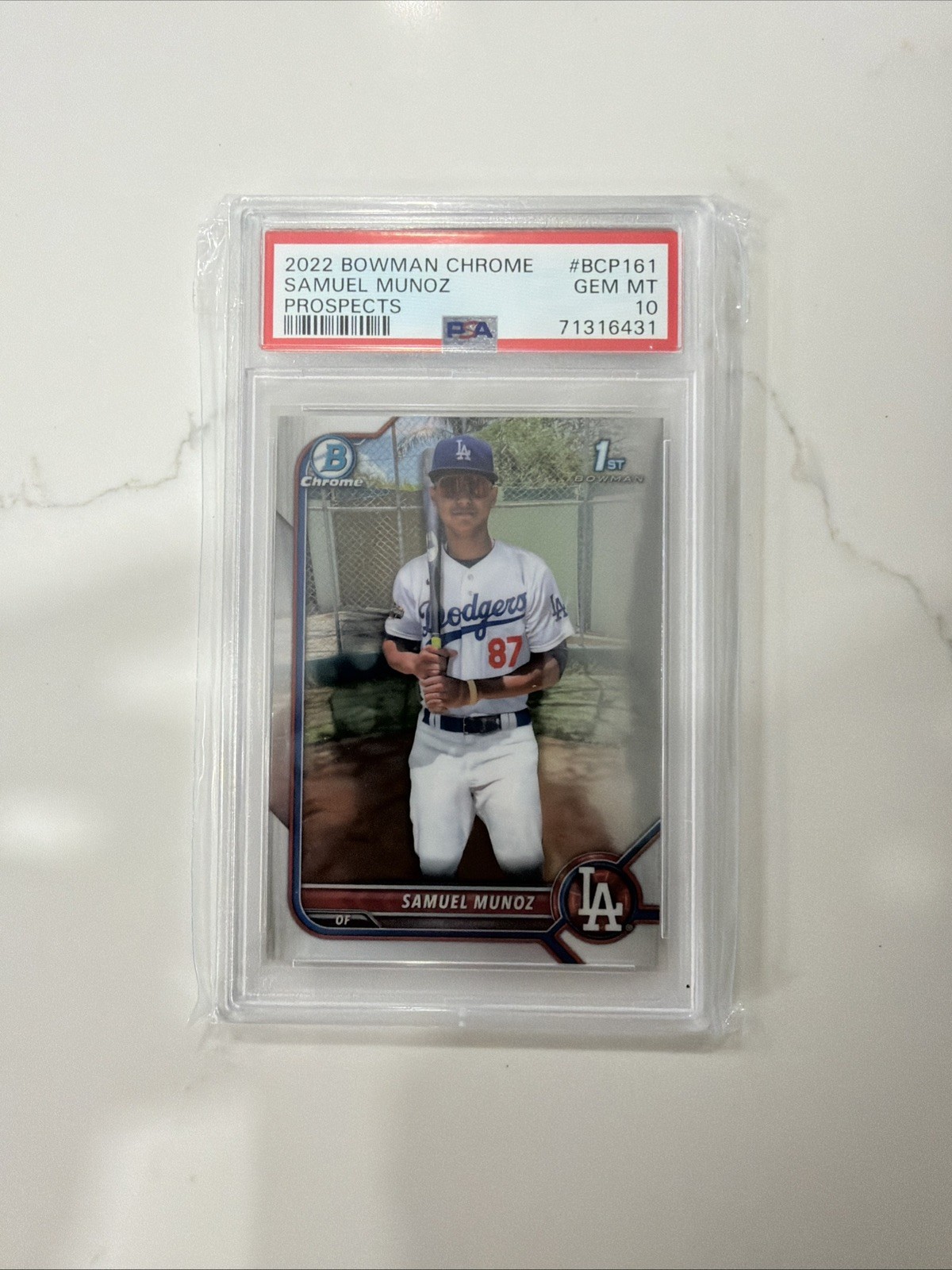 2022 Bowman Chrome #BCP-161 Samuel Munoz Prospects PSA 10 🔥Rookie