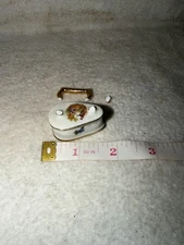 vintage miniature Limoges porcelain iron See Broke Handle. Discounted