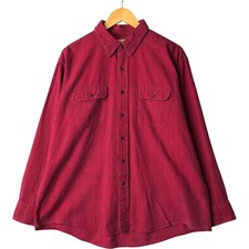 Vintage 80'S-90'S LL Bean long-sleeved cotton striped shirt made in the USA ...