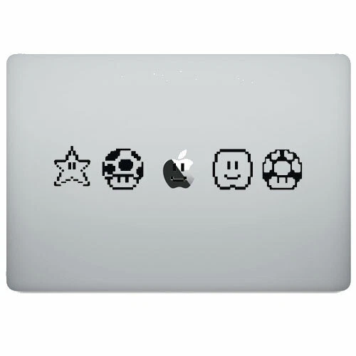 Cute Mario Character for Macbook Air Macbook Pro Laptop Vinyl Decal Sticker - Image 3 of 3