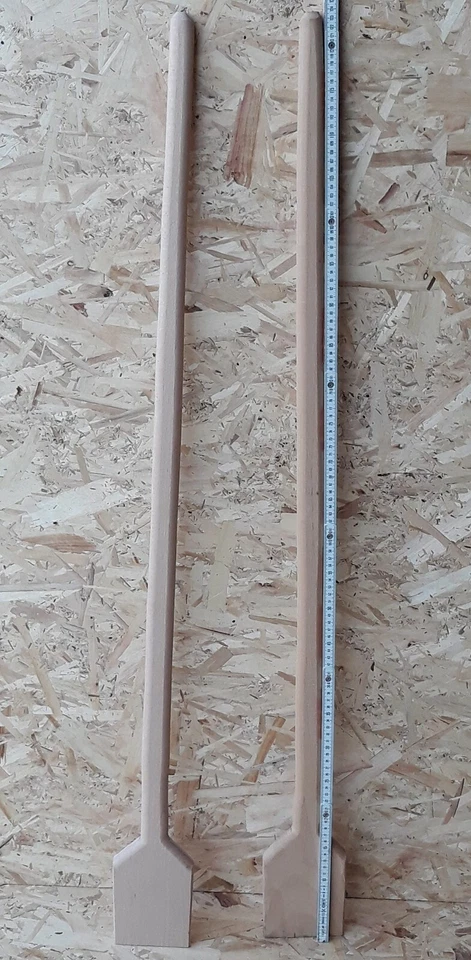 Grande Louche Géante en Bois de Hêtre Massif 124cm, Fait Main - Photo 4/4