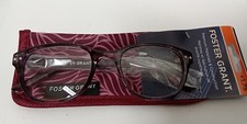 Foster Grant FGLR2202 Purple Women's Reading Glasses, Choose Strength