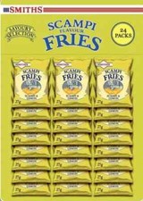Smiths Scampi & Lemon Fries Pack of  24 x 27gm