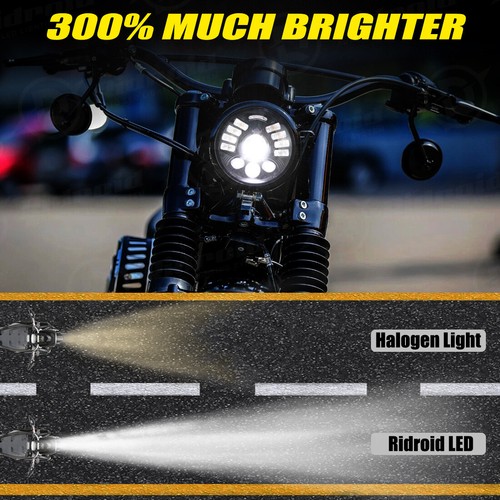 4pc 5.75 LED Headlights Hi/Lo Beam Turn Signal Refit For Chevy Corvette C3 68-82 - Picture 5 of 22