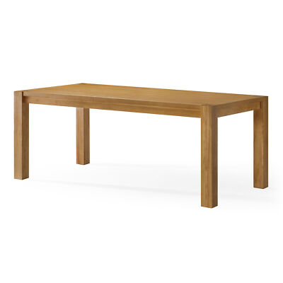 Maven Lane Contemporary Wooden Dining Table in Refined Natural Finish (Open Box)