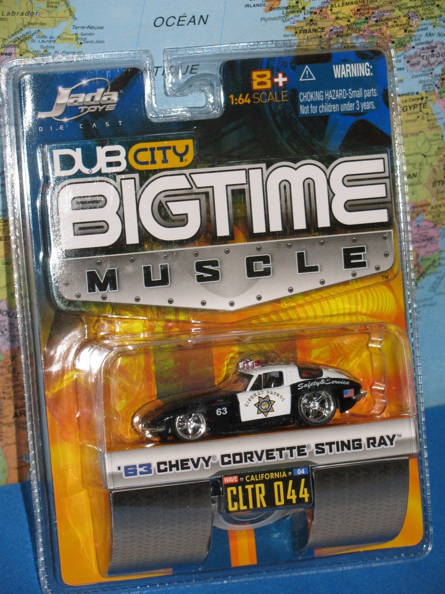 JADA BIGTIME MUSCLE DUB CITY 1963 CHEVY CORVETTE STING RAY POLICE