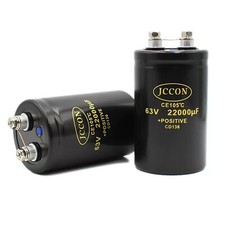 2pc Bolt Capacitor 63V22000UF Inverter Welder Screw Foot Large Capacitor 50x80mm