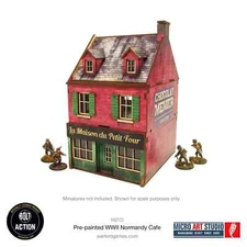 Pre-Painted WW2 Normandy Cafe Terrain Bolt Action Warlord Games