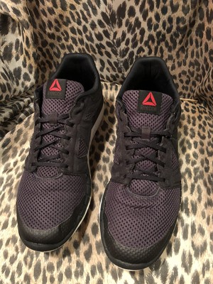 reebok black womens running shoes