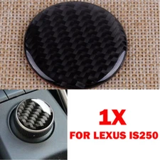 Carbon Fiber Center Control Knob Cover Trim For LEXUS IS250/300/350/200T USA