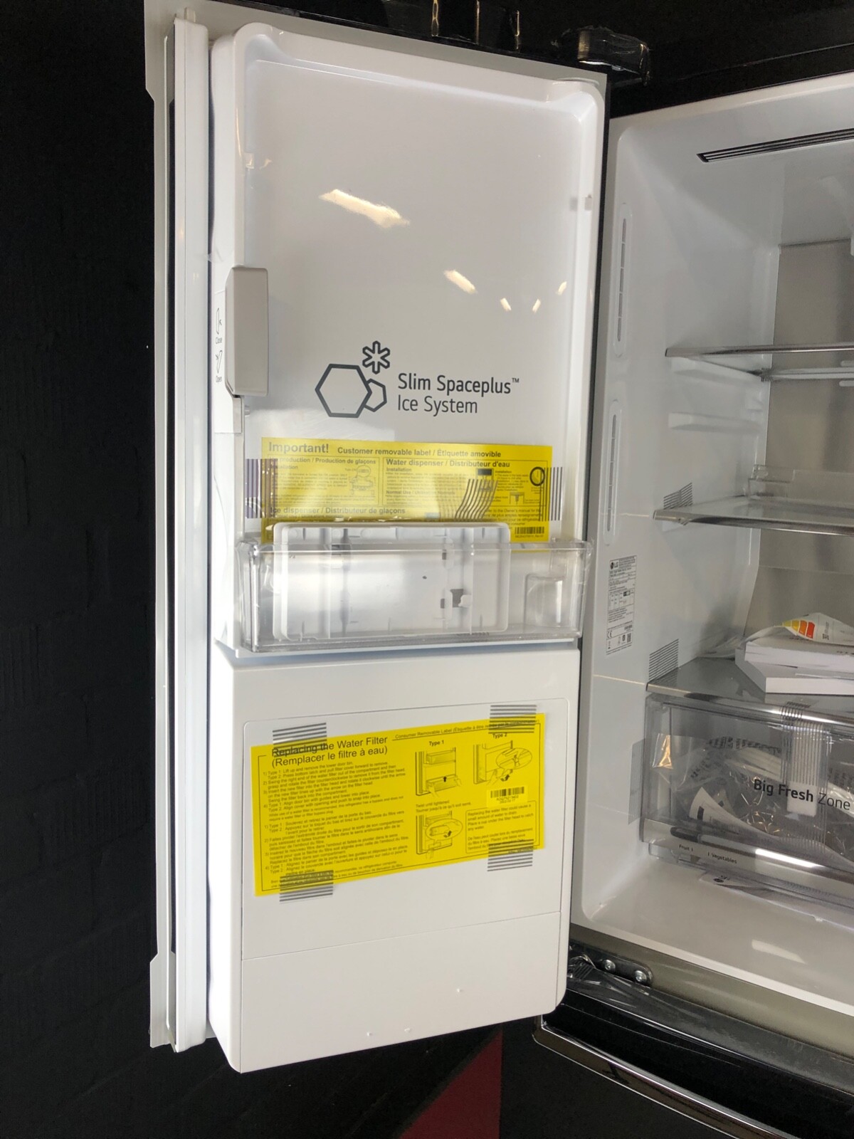 LG GMX844MC6F Slim French Door InstaView DoorinDoor NoFrost WiFi