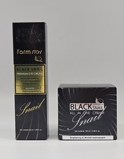 2 PC FARMSTAY Black Snail All In One Cream + Brightening Premium Eye Cream