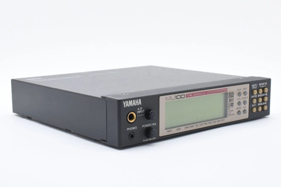 Yamaha MU100 Tone Generator Synthesizer W/AC Adapter From JP [Exc+++] #2436880A - Image 4 of 4