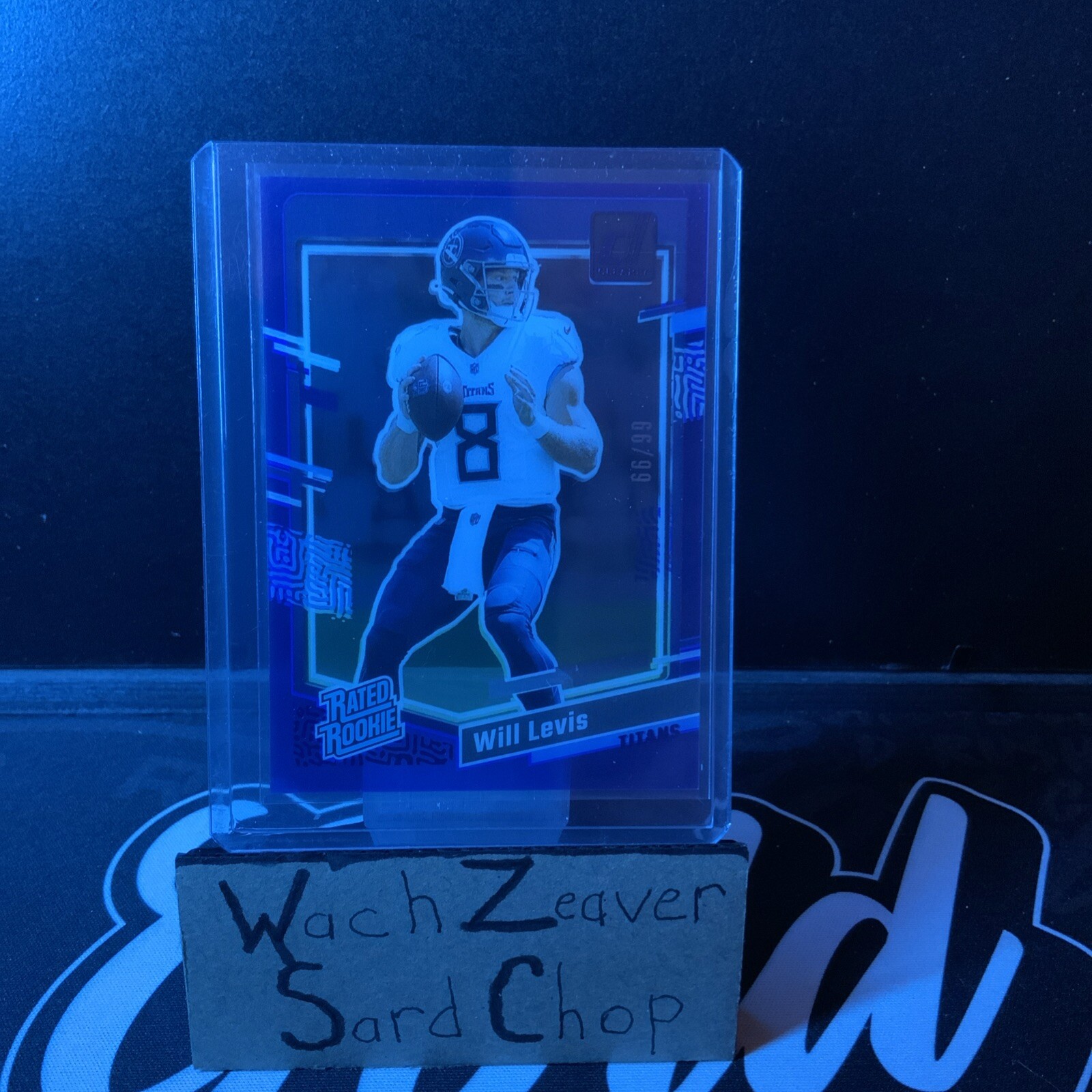 2023 Panini Clearly Donruss - Rated Rookie Blue #94 Will Levis /99 (RC)