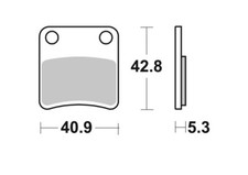 PASTIGLIE FRENO A MANO STAZIONAMENTO PIAGGIO MP3 400 2007 2008