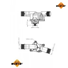 Thermostat, Coolant Easy Fit NRF 725050 for BMW 3 Series