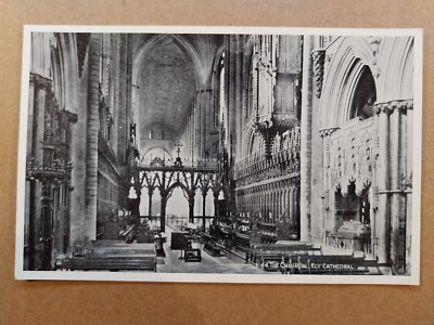 Der Chor, W, Ely Kathedrale. Lachs Serie Nr. 1144. '' Photostyle '' Bedruckt.