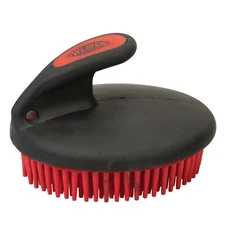 Weaver Leather Palm-Held Fine Curry Comb, 65-2061-102, Red / Black