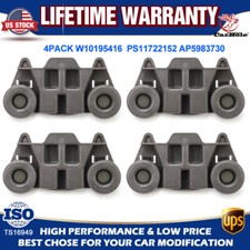 4Pcs W10195416V Dishwasher Wheels W10195416 Lower Rack Kit For Whirlpool,Kenmore